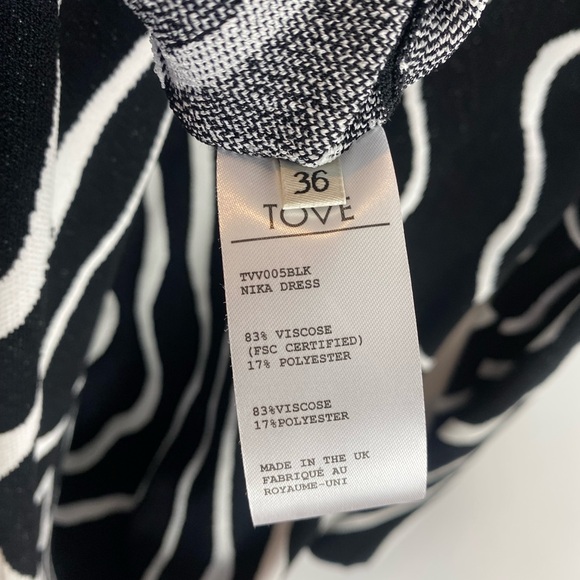 Tove Studio Nika Long Sleeve Knit Maxi Dress Abstract Swirl size FR‎ 36/ US 4 - Picture 10 of 14